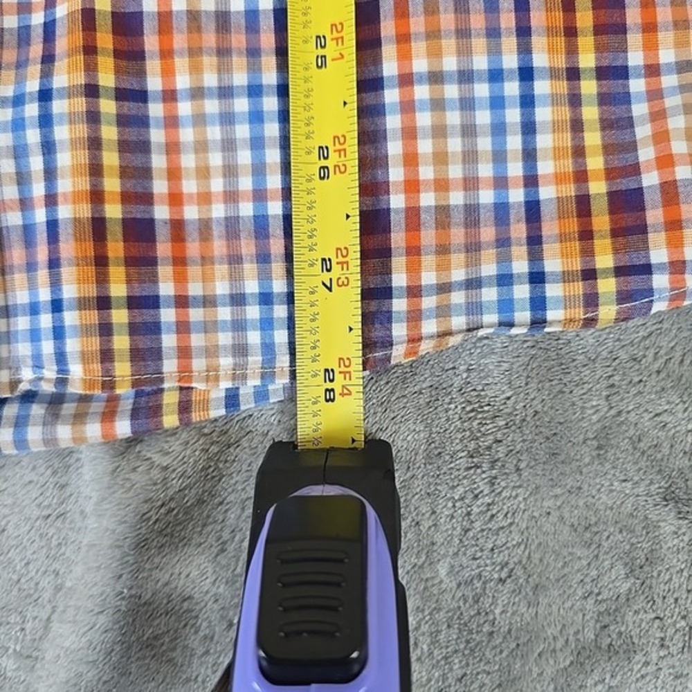 Alan Flusser Shirt Mens Large Multicolored Button Up Plaid Long Sleeve Casual - Picture 6 of 7